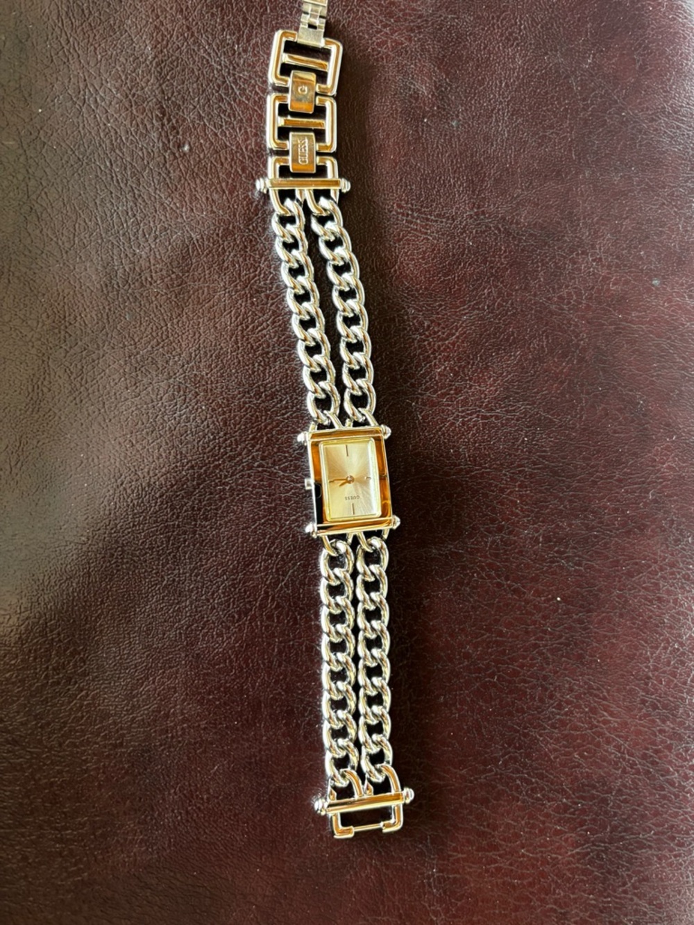Guess G Link Adjustable Bracelet Stainless Steel Silver